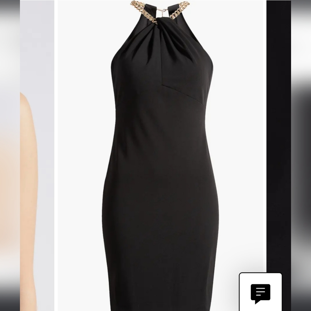 VINCE CAMUTO NWT Halter Chain Neck Cocktail Dress Size 10